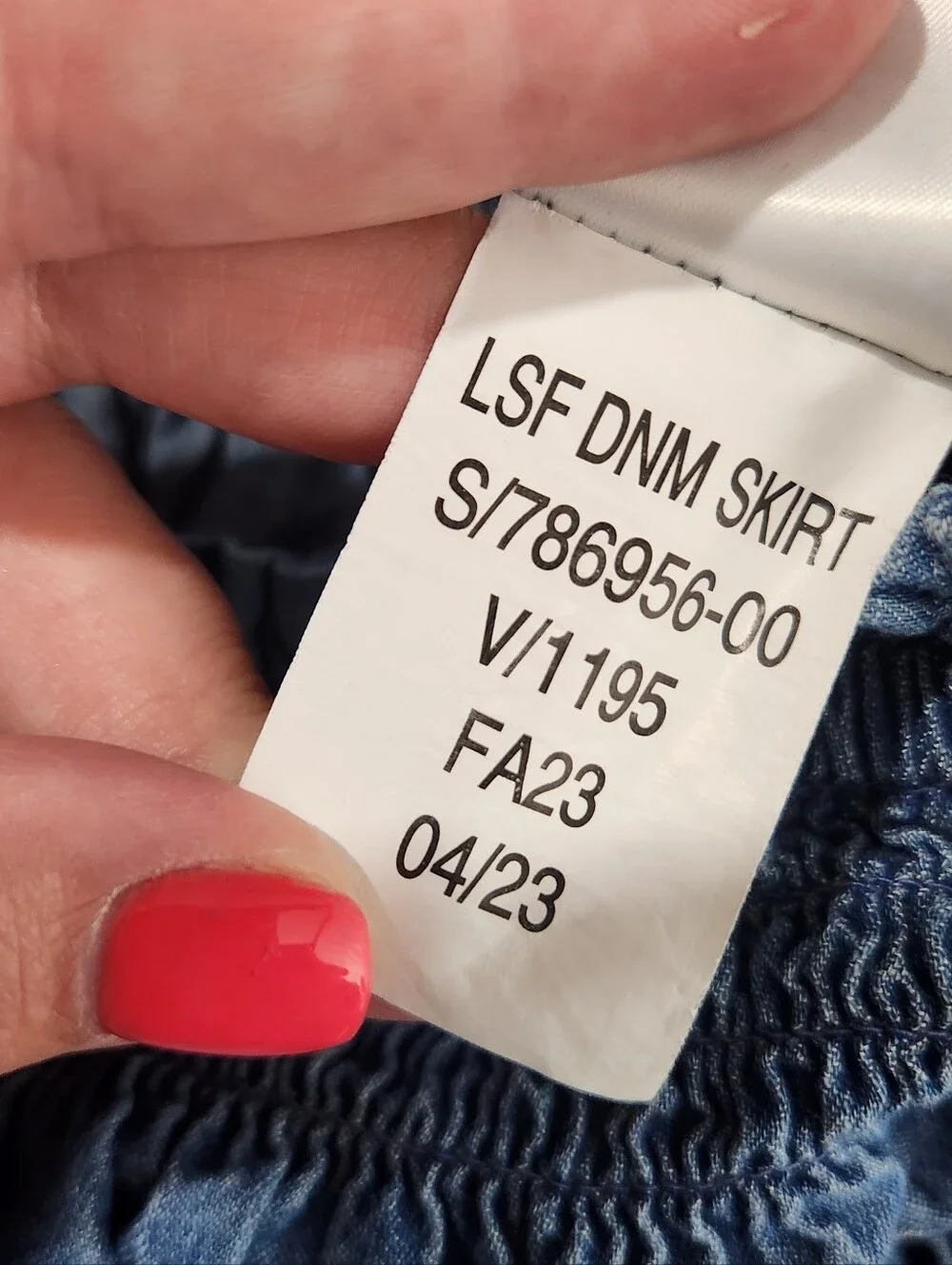 Gap Love Shack Fancy Denim Tiered Mini Skirt Kids Girls Sz Large